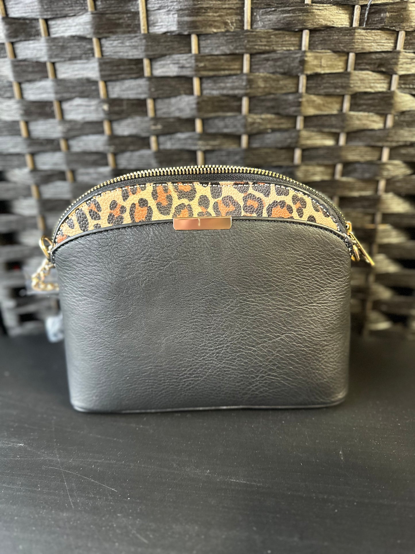 Leopard Accent Crossbody