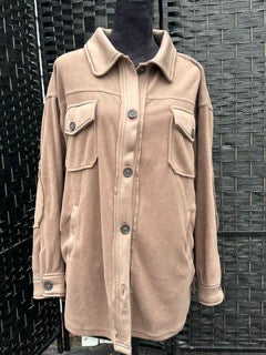 Mocha Fleece Shacket