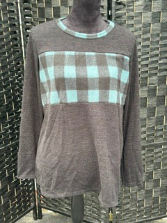 Teal Plaid Longsleeve