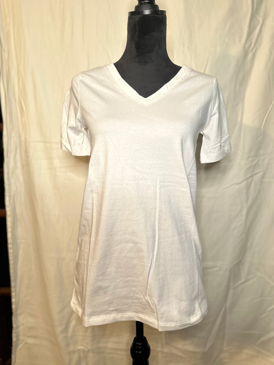 COTTON V-NECK T-SHIRT