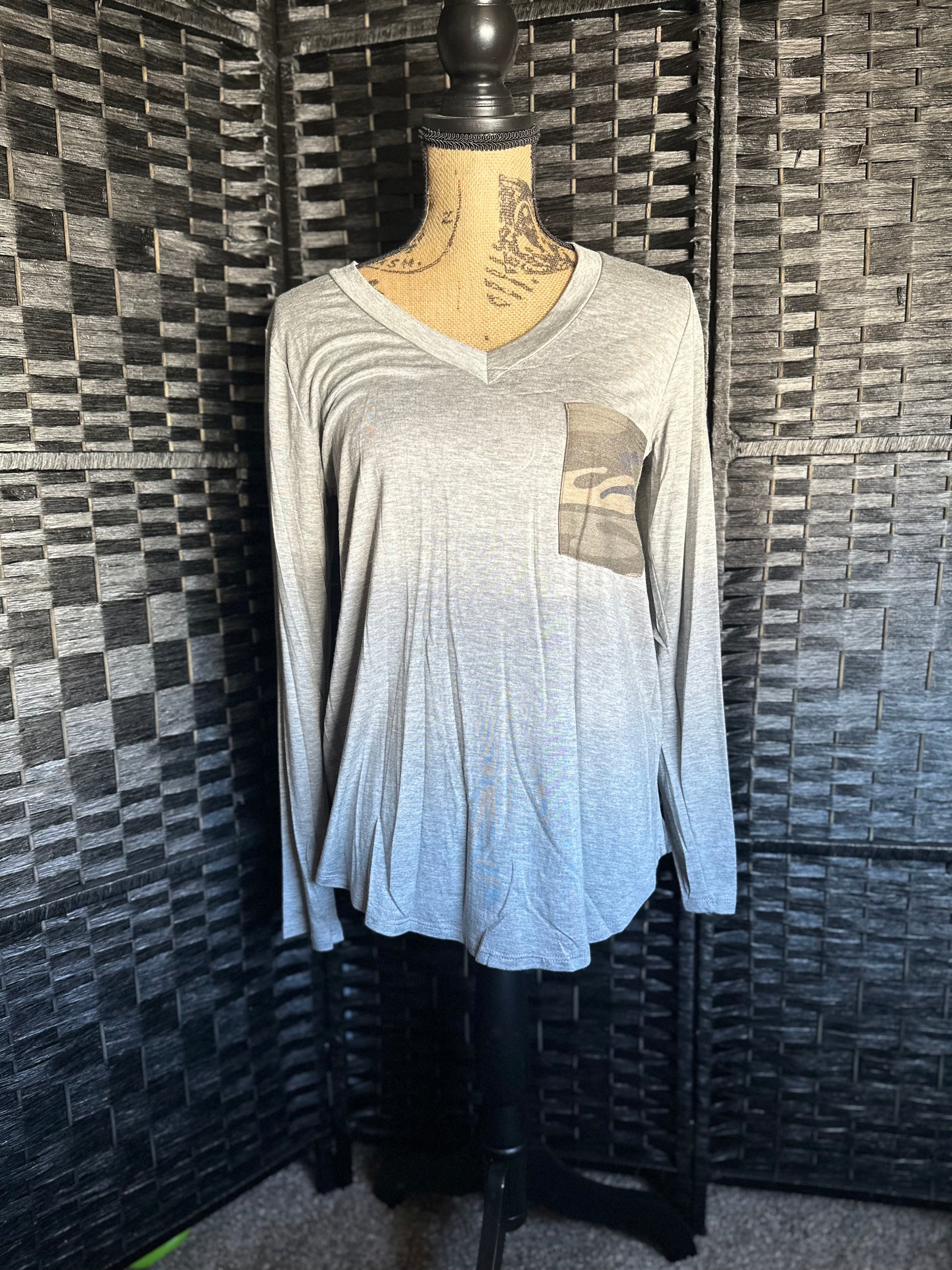 Camo Pocket Long Sleeve