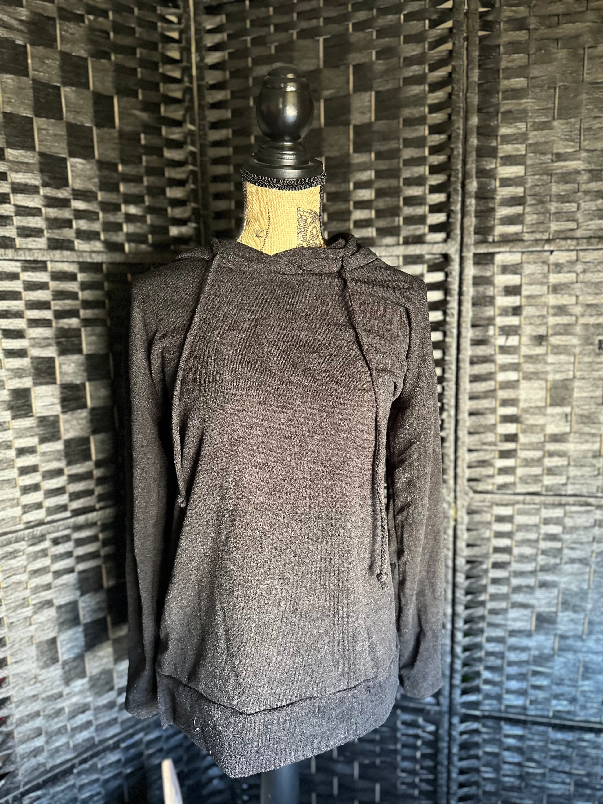Solid Black Hoodie