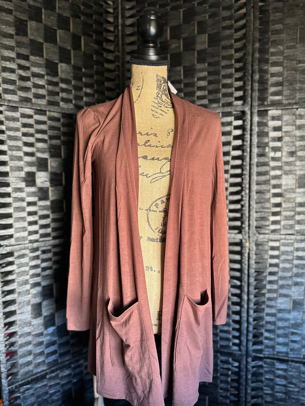 LONG SLEEVE POCKET CARDIGAN