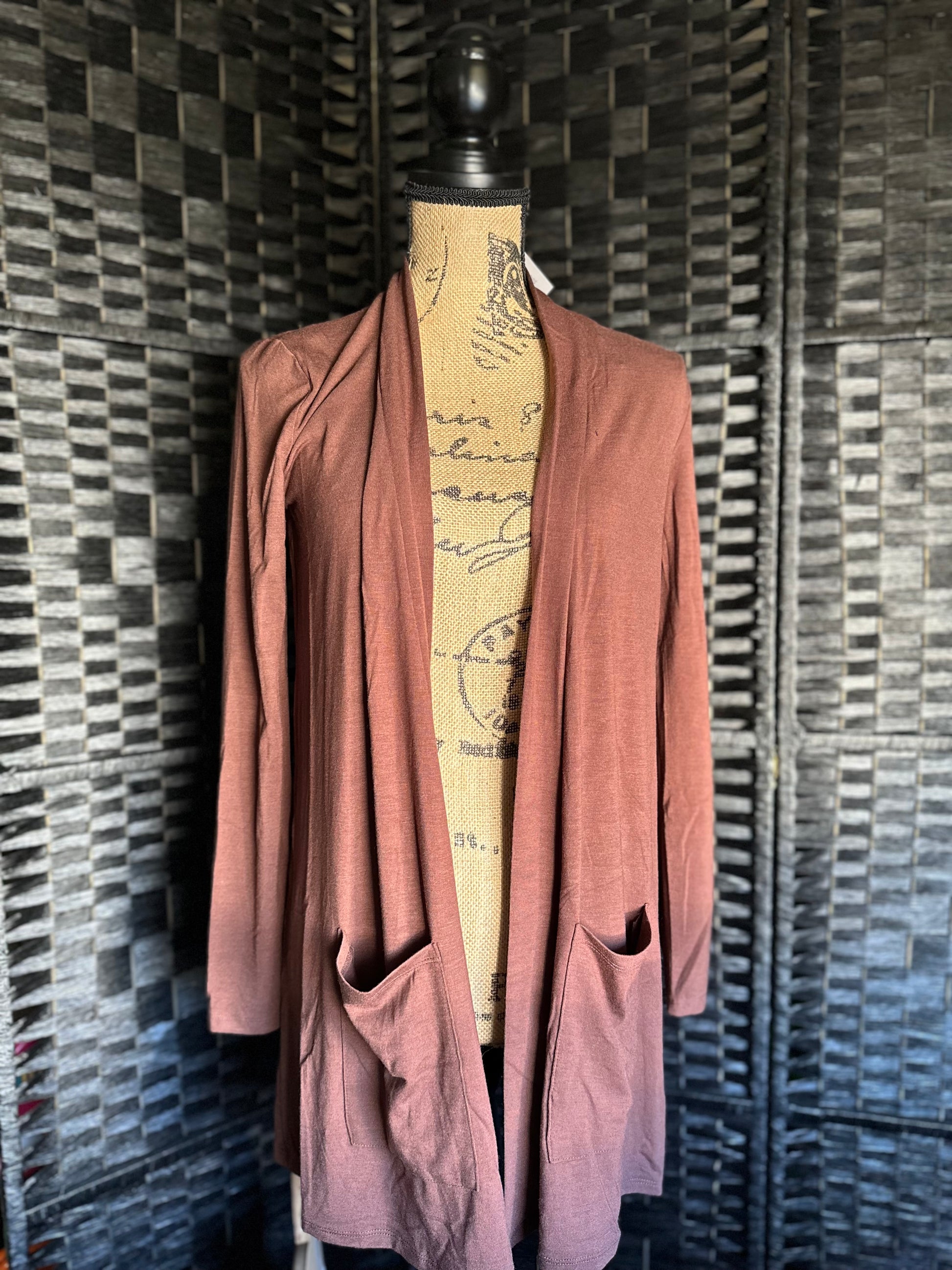 LONG SLEEVE POCKET CARDIGAN