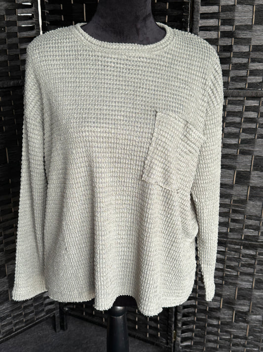 3/4 Woven Sweater