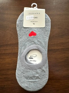 No-show Heart Socks