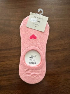 No-show Heart Socks